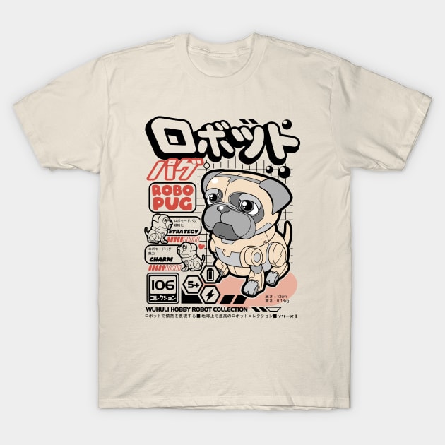 Robo Pug T-Shirt by wuhuli